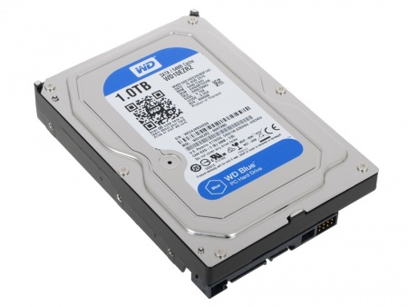 Жесткий диск 1Tb Western Digital <WD10EZRZ> Blue Desktop SATA 6Gbit/s, 5400 rpm, 64Mb /3.5