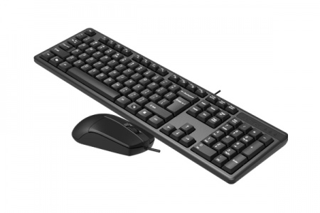 Комплект клавиатура + мышь проводной A4Tech KK-3330 (USB, 1000 dpi, 1,5 м, Black)