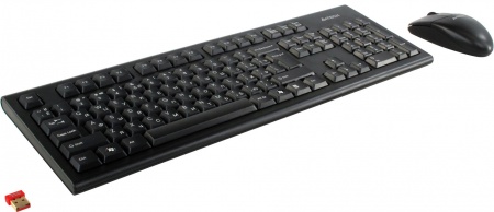 Комплект клавиатура + мышь беспроводной A4Tech 3100N <USB, 1000 dpi, до 10 м, Black>