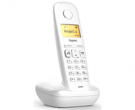 Радиотелефон Gigaset A270 SYS RUS белый (АОН, будильник, подсветка дисплея)