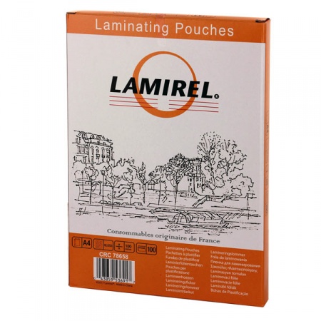 Пленка для ламинирования А4, 100л., 100мкр. Lamirel  (LA-78658)