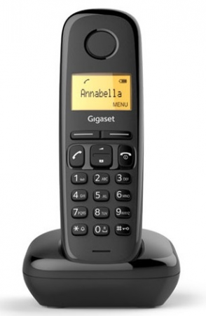 Радиотелефон Gigaset A170 черный (АОН, будильник, подсветка дисплея)