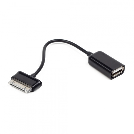 Переходник-кабель BM30pin-USB 2.0 (A) Cablexpert 15см, черный (A-OTG-AF30P-001) для планшетов Samsung