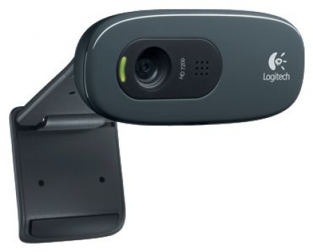 Веб-камера Logitech C270 (1280x720, с микрофоном USB 2.0) Glossy Black (960-001063/960-000999)