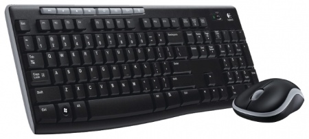 Комплект клавиатура + мышь беспроводной Logitech MK270 /920-004518/ <USB, 10 м, Black>