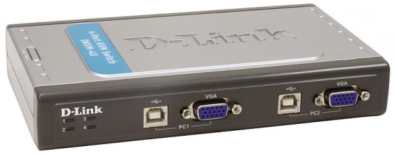 Переключатель на 4 компьютера <D-Link DKVM-4U> USB