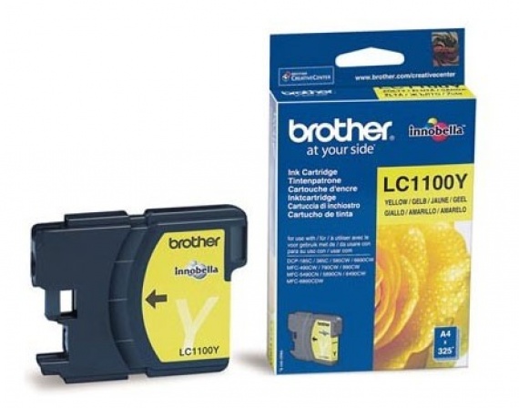 Картридж Brother DCP 385C/MFC 990CW/DCP-6690CW Yellow, LC1100Y