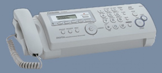 Факс Panasonic KX-FР218 RU (термоперенос, автоподатчик, АОН, Caller ID, автоответчик, автодозвон, спикерфон, коррекция ошибок)