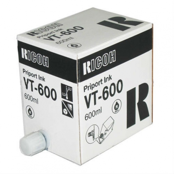 Краска Ricoh Priport CPI-2 (VT-600) для 1220/1222/1252/1280 черная, оригинал, 600 мл,
