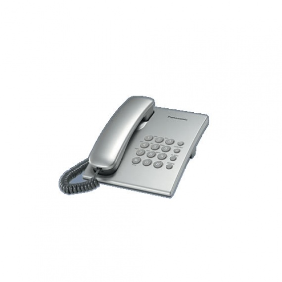 Телефон Panasonic KX-TS2350 RUS, тональный и импульсный набор, повтор последнего номера, возможность установки на стене.