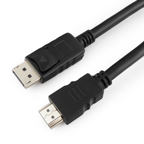 Кабель DisplayPort-HDMI Gembird/Cablexpert 1 м, 20M/19M черный, экран (CC-DP-HDMI-1M)