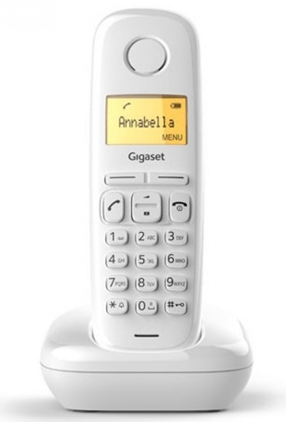 Радиотелефон Gigaset A170 белый (АОН, будильник, подсветка дисплея)