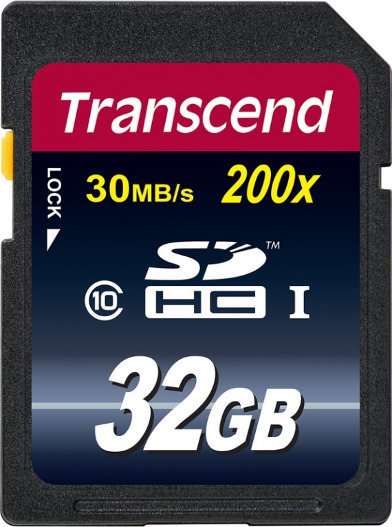 Карта памяти 32Gb SDHC Transcend Class 10 (TS32GSDHC10)