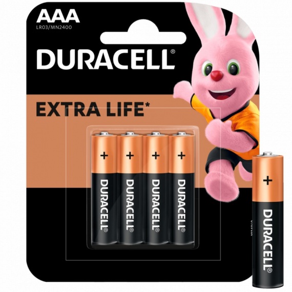 Батарейка AAA (LR03) Duracell Basic (4шт, упаковка)