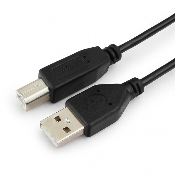 Кабель USB 2.0 AM/BM, 1,8м, Гарнизон (GCC-USB2-AMBM-1.8M) черный