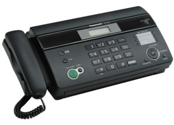 Факс Panasonic KX-FT982 RU-B (термобумага, автодозвон, автоподатчик, AOH, Caller ID)