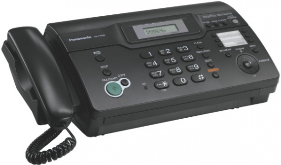 Факс Panasonic KX-FT984 RU-B (термобумага, автодозвон, AOH, Caller ID, автообрезка, автоподатчик)