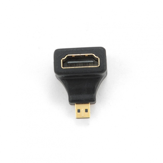 Переходник HDMI-microHDMI 19F/19M Cablexpert (A-HDMI-FDML) угловой
