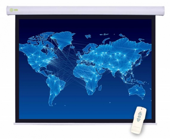 Экран Cactus Motoscreen CS-PSM-127X127, 1:1, 127x127см, настенно-потолочный рулонный белый с электроприводом