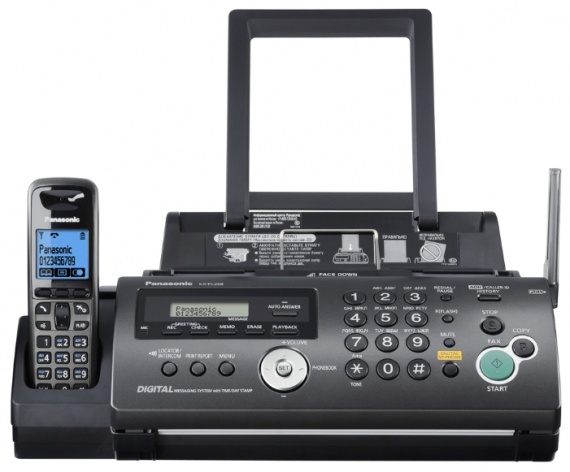 Факс Panasonic KX-FC268 RU-T (термоперенос, АОН, Caller ID, автоответчик, спикерфон, автоподозвон, DECT отрубка)