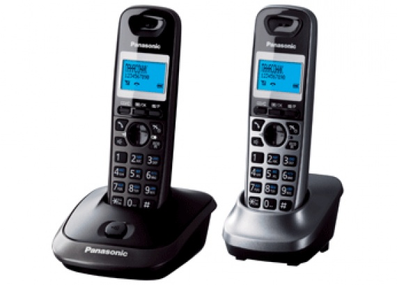 Радиотелефон Panasonic KX-TG2512 RU2, АОН, спикерфон, эко режим, время/дата, дополнительная трубка