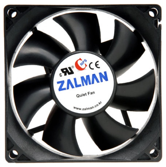 Вентилятор 80x80x25 мм Zalman ZM-F1 Plus (SF) (2000 об/мин, 23 дБ, 3-pin, подшипник скольжения)