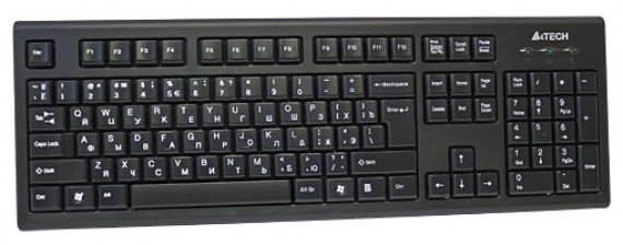 Клавиатура проводная A4Tech KR-85 <USB, Black>