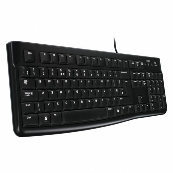 Клавиатура проводная Logitech K120 /920-002506/ <USB, 1.5 м, Black>