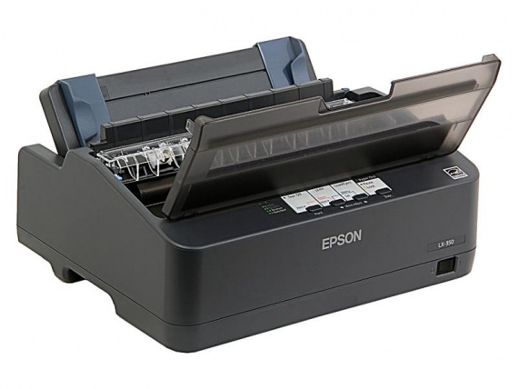 Принтер Epson LX-350 (А4, 9 игл, 1 оригинал+ 4 копии,  до 357 знаков/сек.)  USB, LPT, COM