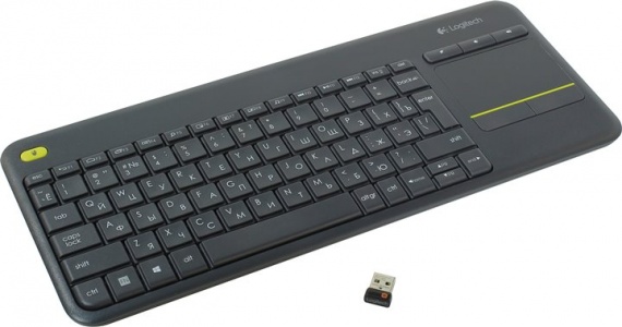 Клавиатура беспроводная Logitech K400 Plus TV /920-007147/ <USB, 10 м, Black>