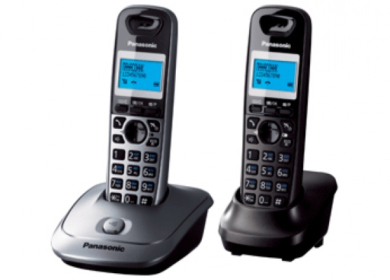 Радиотелефон Panasonic KX-TG2512 RU1, АОН, спикерфон, эко режим, время/дата, дополнительная трубка