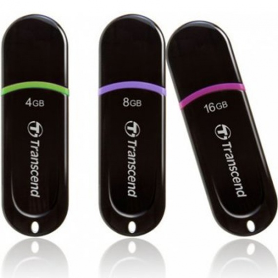 Память Flash Drive 8Gb USB 2.0 TRANSCEND Jet Flash 300 <TS8GJF300> black/purple