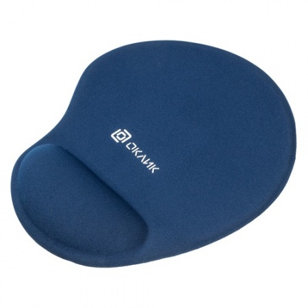 Коврик для мыши Oklick OK-RG0550-BL, 220x195x20мм, темно-синий, ткань+резина