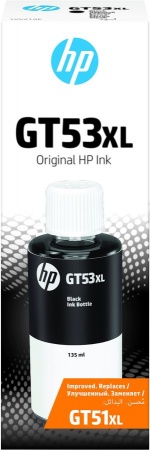 Чернила для стр. принтеров HP Ink Tank 115/315/410/Smart Tank 500, 135 мл., GT53XL, black (1VV21AE)
