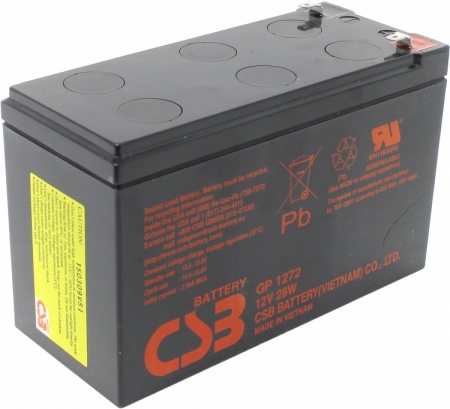Аккумулятор 12V-7.2Ah CSB GP1272 (ДхШхВ 151х64.8х94.3мм) 2.40 кг