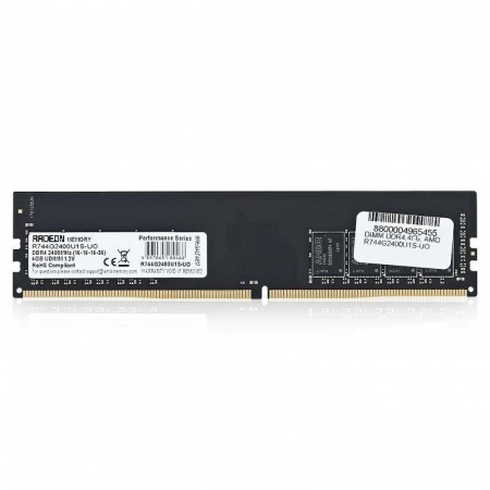 Память DDR4 4Gb PC19200/2400MHz AMD (R744G2400U1S-UO)