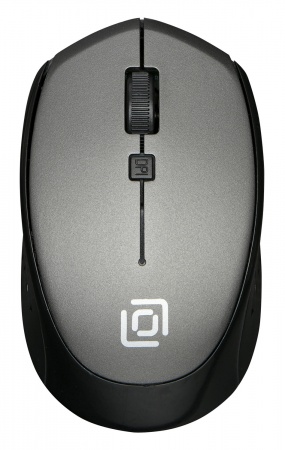 Мышь беспроводная Oklick 488MW серый/черный оптическая (1600dpi) USB (4but)