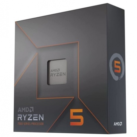 Процессор AMD RYZEN 5 7600X AM5 (Raphael, 5nm, C6/T12, Base 4,70GHz, Turbo 5,30GHz, RDNA 2 Graphics, L3 32Mb, TDP 105W, w/o cooler) BOX