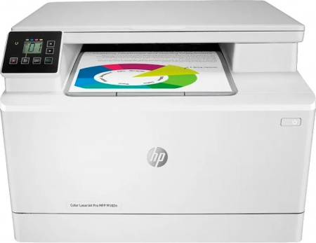 МФУ HP Color LaserJet Pro M182n (А4 принтер/сканер/копир 16стр/мин,600dpi/USB/Ethernet) 7KW54A