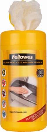 Салфетки чистящие для любых поверхностей (100 шт.), (FS-99715) Fellowes