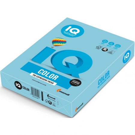 Бумага А4 80 гр/м2, IQ/Color 500 лист. (OBL70) Голубой лёд