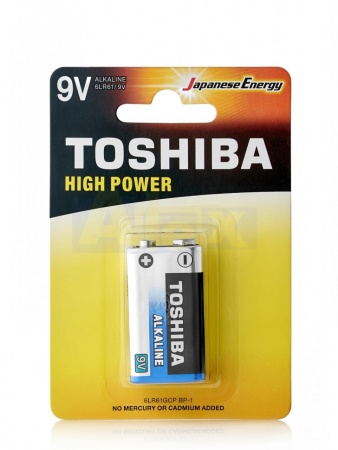 Батарейка крона Toshiba (6LR61/1BL) (1шт)