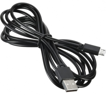 Кабель Digma USB 2.0, 2м, micro USB (m) - USB (m) (microusb-2m-blk) черный