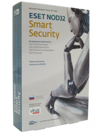 Антивирус ESET NOD32 Smart Security (лиц. на 3 ПК/1 год или прод. на 20 мес.) NOD32-ESS-1220(CARD)
