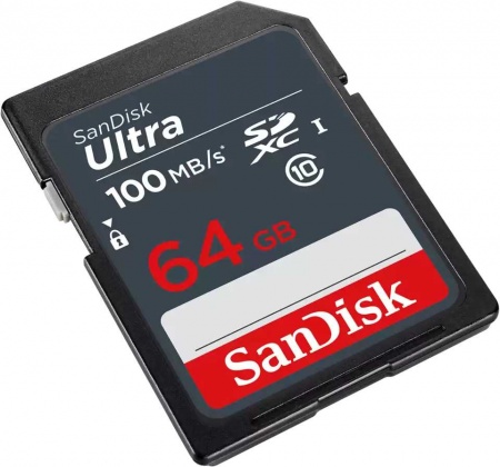 Карта памяти 64Gb SDXC Sandisk Ultra (SDSDUNR-064G-GN3IN)