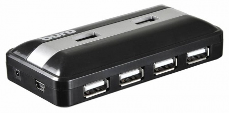 Разветвитель USB-хаб BURO 7 портов USB 2.0 (BU-HUB7-U2.0) черный