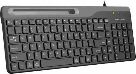 Клавиатура проводная A4Tech Fstyler FK25 (USB, slim, черный/серый) FK25 BLACK
