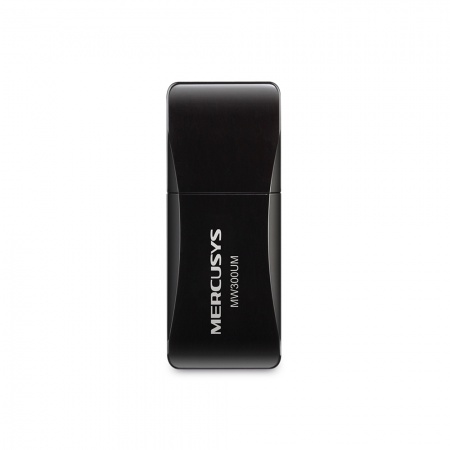 Беспроводной USB-адаптер Mercusys N300 MW300UM (300Мбит/с, 2,4 ГГц, USB 2.0, 2 встроенные антенны)