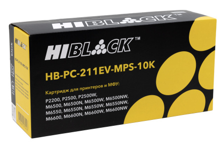 Картридж Pantum PC-211EV-MPS для Р2200/Р2207/P2500/M6500/M6550/M6600,УВЕЛ.ЕМК. (10000стр.) Hi-Black