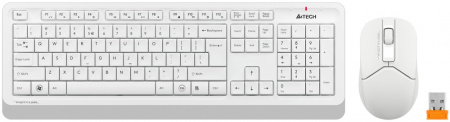 Комплект клавиатура + мышь беспроводной A4Tech Fstyler FG1012 (USB,1200dpi, до 15 м, белый)
